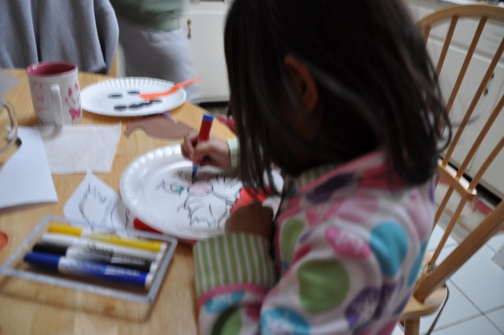 Art work with my daughter